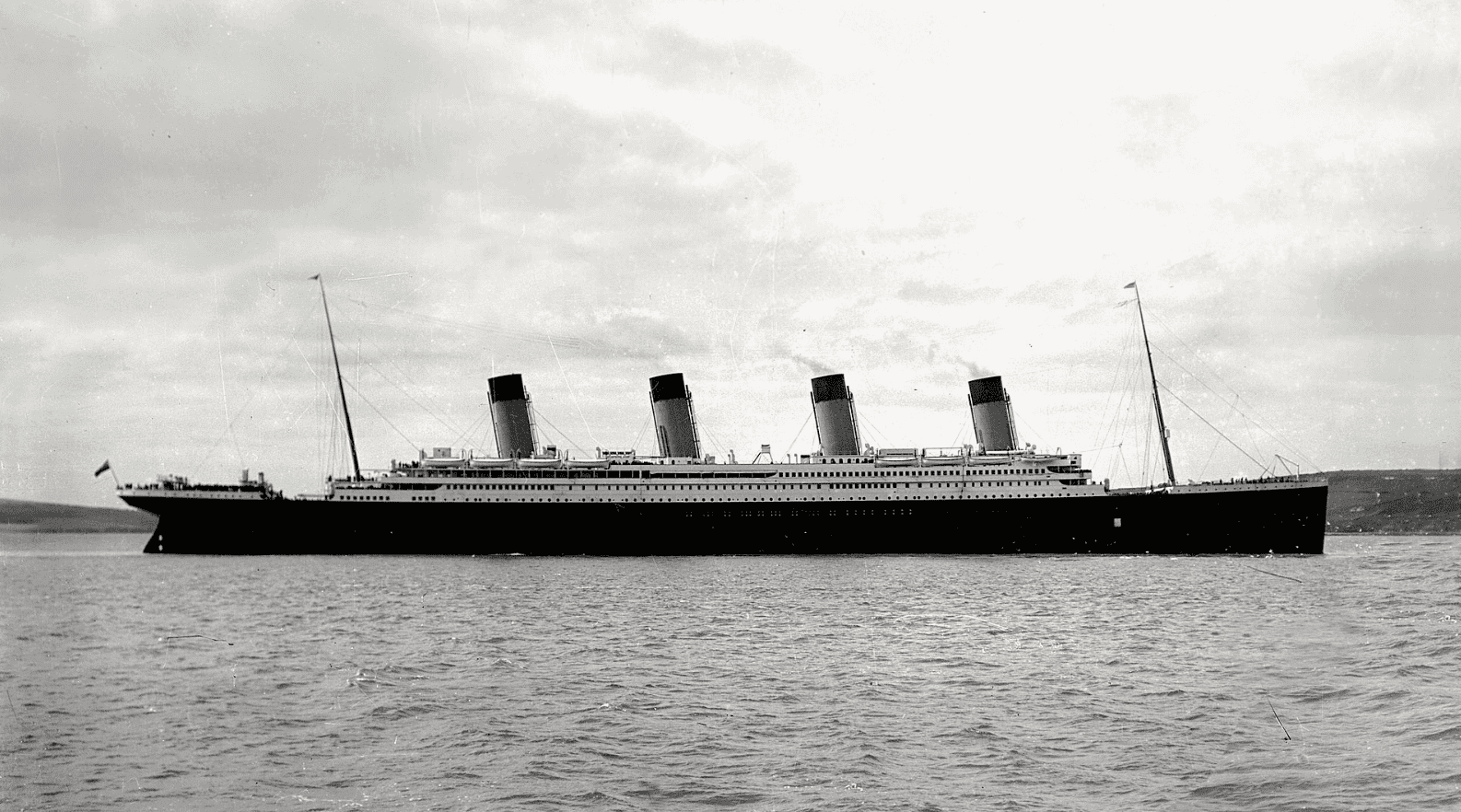 RMS Titanic at Cobh Harbour, April 11, 1912